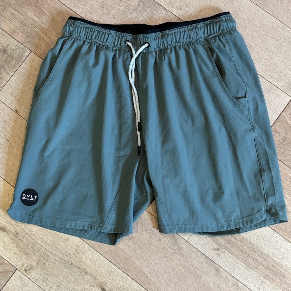 BYLT Basics Athletic Shorts in Teal